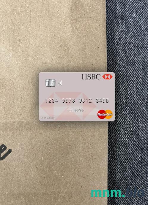 Uruguay HSBC bank wygląd zdjęcia mastercard skan PSD + zdjęcie